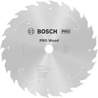 Диск карбиден за рязане Bosch на дърво  184 мм, 16 мм, 1.1 мм, 24 z, PRO Wood cordless