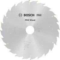 Диск карбиден за рязане Bosch на дърво  210 мм, 30 мм, 1.4 мм, 24 z, PRO Wood cordless