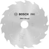 Диск карбиден за рязане Bosch на дърво  190 мм, 30 мм, 1.1 мм, 16 z, PRO Wood cordless