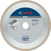 Диск диамантен за сухо рязане Bosch на керамика, теракот и фаянс  250 мм, 25.4 мм, 2.4 мм, PRO Ceramic