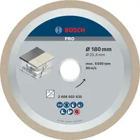 Диск диамантен за сухо рязане Bosch на керамика, теракот и фаянс  180 мм, 25.4 мм, 2.2 мм, PRO Ceramic