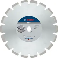 Диск диамантен за сухо и мокро рязане Bosch на асфалт  350 мм, 20/25.4 мм, 3.2 мм, PRO Asphalt