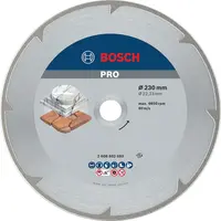Диск диамантен за мокро рязане Bosch мрамор и мек камък  230 мм, 22.23 мм, 2.2 мм, PRO Marble