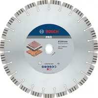 Диск диамантен за сухо рязане Bosch на гранит, мрамор и скални материали  350 мм, 20/25.4 мм, 3.2 мм, PRO Stone