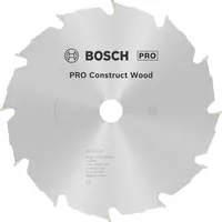 Диск циркулярен за рязане Bosch на дърво грубо с HM пластини  190 мм, 20 мм, 1.6 мм, 12 z, PRO Construct Wood
