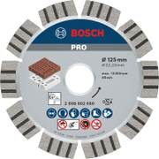 Диск диамантен за сухо рязане Bosch на тухли  125 мм, 22.23 мм, 2.2 мм, PRO Abrasive - product - 095 BSH2170