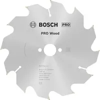 Диск циркулярен за рязане Bosch на дърво напречно надлъжно с HM пластини  160 мм, 20/16 мм, 1.2 мм, 12 z, PRO Wood
