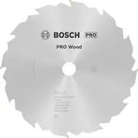 Диск циркулярен за рязане Bosch на дърво напречно надлъжно с HM пластини  160 мм, 16 мм, 1.6 мм, 12 z, PRO Wood