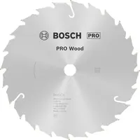 Диск циркулярен за рязане Bosch на дърво напречно надлъжно с HM пластини  184 мм, 16 мм, 1.6 мм, 24 z, PRO Wood