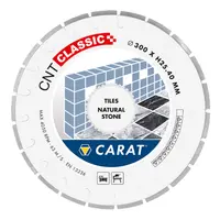 Диск диамантен за мокро рязане Carat на гранит, мрамор, камък и скални материали  300 мм, 25.4 мм, CNTC