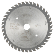 Диск циркулярен за рязане DeWALT на дърво фино напречно надлъжно с HM пластини  165 мм, 20 мм, 2 мм, 40 z, Extreme - product - 095 DWA 125