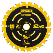 Диск циркулярен за рязане DeWALT на дърво напречно надлъжно с HM пластини  165 мм, 20 мм, 1.65 мм, 24 z, Extreme - product - 095 DWA 120
