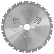 Диск циркулярен за рязане DeWALT на дърво напречно надлъжно с HM пластини  250 мм, 30 мм, 3 мм, 24 z, Extreme - product - 095 DWA 135