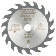 Диск циркулярен за рязане DeWALT на дърво напречно надлъжно с HM пластини  152 мм, 20 мм, 2.6 мм, 18 z, Extreme - product - 095 DWA 157