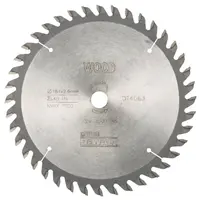 Диск циркулярен за рязане DeWALT на дърво фино напречно надлъжно с HM пластини  184 мм, 16 мм, 2.6 мм, 40 z, Extreme