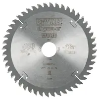 Диск циркулярен за рязане DeWALT на дърво фино напречно надлъжно с HM пластини  190 мм, 30 мм, 2.6 мм, 48 z, Extreme
