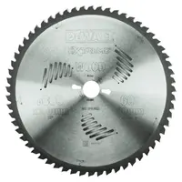 Диск циркулярен за рязане DeWALT на дърво фино напречно надлъжно с HM пластини  305 мм, 30 мм, 2.2 мм, 60 z, Extreme