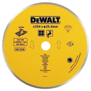 Диск диамантен за мокро рязане DeWALT на керамични плочки  254 мм, 25.4 мм, 1.6 мм, Diamond Edge - product - 095 DWT 852