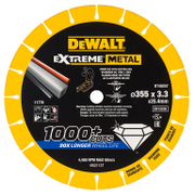 Диск диамантен за сухо рязане DeWALT на метал  355 мм, 25.4 мм, 3.3 мм, Extreme Metal - product - 095 DWT1825