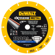 Диск диамантен за сухо рязане DeWALT на метал  230 мм, 22.23 мм, 2.1 мм, Extreme Metal - product - 095 DWT1826