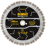 Диск диамантен за сухо и мокро рязане DeWALT на армиран бетон  350 мм, 25.4 мм, Elite - product - 095 DWT1828