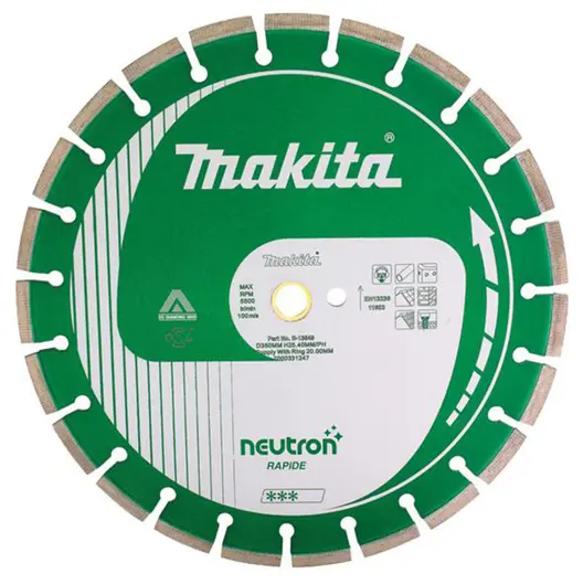 Диск диамантен за мокро рязане Makita на бетон, тухли и керемиди  230 мм, 22.23 мм, 2 мм, Neutron
