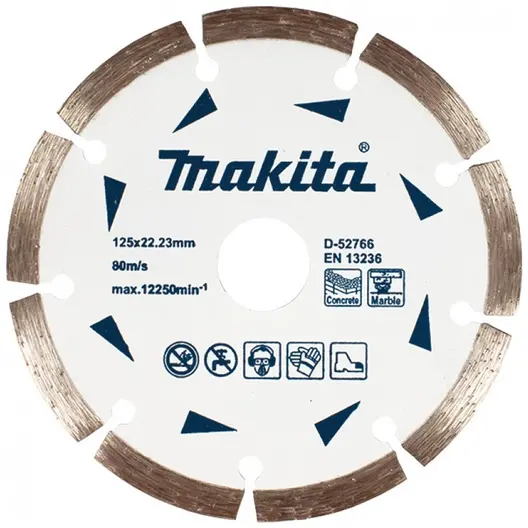 Диск диамантен за сухо рязане Makita на тухли, бетон и керемиди  230 мм, 22.23 мм, 2.6 мм