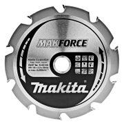 Диск циркулярен за рязане Makita на дърво напречно надлъжно с HM пластини  165 мм, 20 мм, 1.4 мм, 10 z, Makforce - product - 095 MKT 589