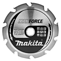 Диск циркулярен за рязане Makita на дърво напречно надлъжно с HM пластини  165 мм, 20 мм, 1.4 мм, 10 z, Makforce