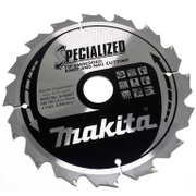 Диск циркулярен за рязане Makita на дърво напречно надлъжно с HM пластини  190 мм, 30 мм, 1.25 мм, 16 z, Specialized - product - 095 MKT 593