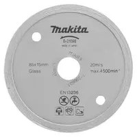 Диск диамантен за мокро рязане Makita на стъкло  85 мм, 15 мм, 2 мм, B-21098
