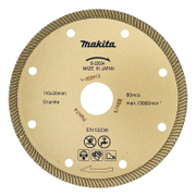 Диск диамантен за мокро рязане Makita на гранит, мрамор, камък и скални материали  110 мм, 20 мм, 2 мм, B-22034 - product - 095 MKT1779