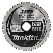 Диск циркулярен за рязане Makita на метали с HM пластини  136 мм, 20 мм, 1.1 мм, 30 z, B-69266 - product - 095 MKT1886