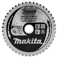 Диск циркулярен за рязане Makita на метали с HM пластини, B-69272