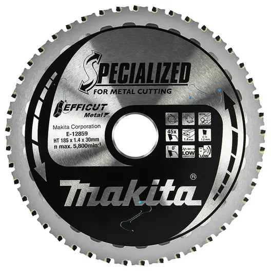 Диск циркулярен за рязане Makita на метали с HM пластини, E-12859