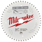 Диск циркулярен за рязане Milwaukee на алуминий с HM пластини с PTFE покритие  160 мм, 20 мм, 2.2 мм, 52 z, CSB P - product - 095 MLA1646