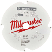 Диск циркулярен за рязане Milwaukee на фиброцимент с PCD пластини с PTFE покритие  160 мм, 20 мм, 2.2 мм, 4 z, CSB P - product - 095 MLA1647