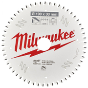 Диск циркулярен за рязане Milwaukee на алуминий с HM пластини с PTFE покритие  190 мм, 30 мм, 2.4 мм, 54 z, CSB P - product - 095 MLA1667