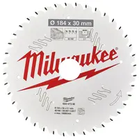 Диск циркулярен за рязане Milwaukee на дърво с HM пластини с PTFE покритие  184 мм, 30 мм, 2.1 мм, 40 z, CSB P