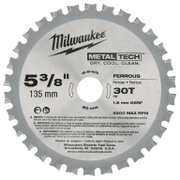 Диск циркулярен за рязане Milwaukee на метали с HM пластини  135 мм, 20 мм, 1.6 мм, 30 z, CSB P - product - 095 MLA1695