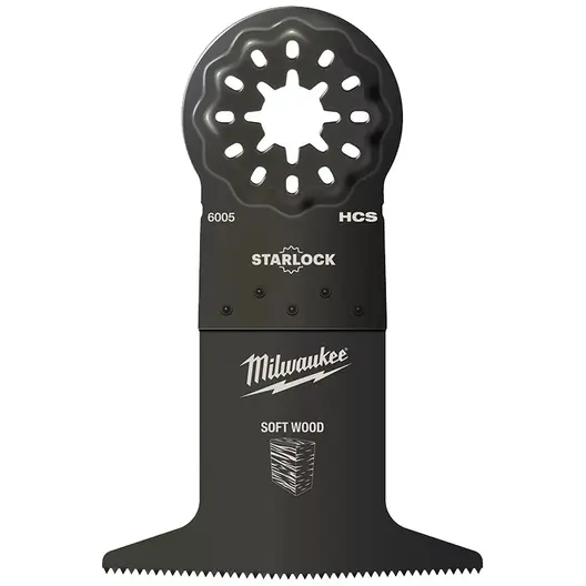 Нож за многофункционален осцилатор Milwaukee  65 мм, Starlock, HCS въглеродна стомана, 6005