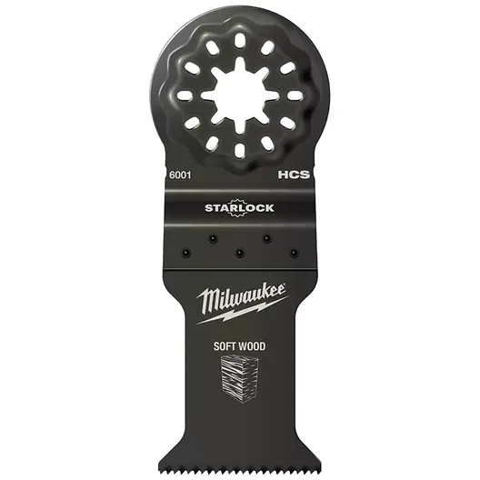 Нож за многофункционален осцилатор Milwaukee  35 мм, Starlock, HCS въглеродна стомана, 6001