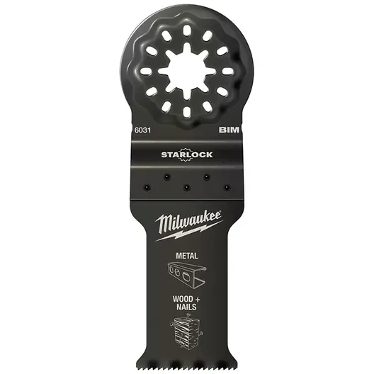 Нож за многофункционален осцилатор Milwaukee  28 мм, Starlock, BiM, 6031