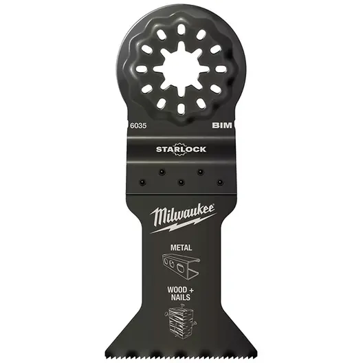 Нож за многофункционален осцилатор Milwaukee  43 мм, Starlock, BiM, 6035