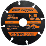 Диск карбиден за рязане Norton на дърво, пластмаса, гипсокартон  125 мм, 22.23 мм, 4 мм, Clipper - product - 095 NRN1606