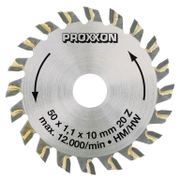 Диск циркулярен за рязане Proxxon с HM пластини за мини циркуляр  50 мм, 10 мм, 20 z - product - 095 PRN 961