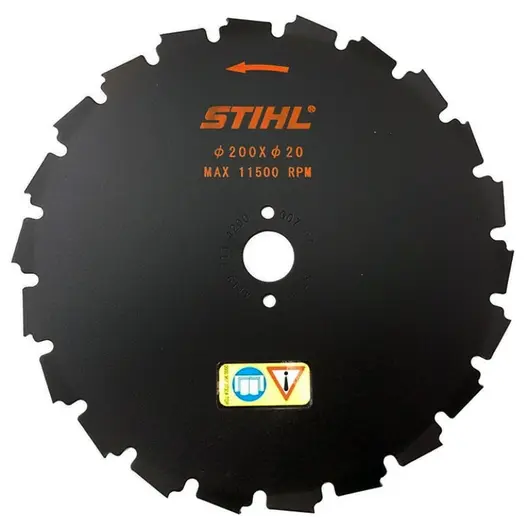 Диск за рязане на храсти STIHL метален с длетовиден зъб  ф 200x20 мм, 22 z, FS350, FS480