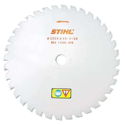 Диск за рязане на храсти STIHL метален с видиеви пластини  ф 225x20 мм, 36 z, FS480