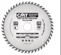 Диск циркулярен за рязане CMT на дърво фино напречно надлъжно с HM пластини  210 мм, 30 мм, 1.8 мм, 48 z - product - 095 TEK1034