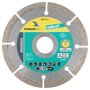 Диск диамантен за сухо рязане Wolfcraft универсален  115 мм, 22.23 мм, Solid Universal - product - 095 WLF1877